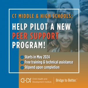 CT Middle School & High School | Help Pilot a New Peer Support Program