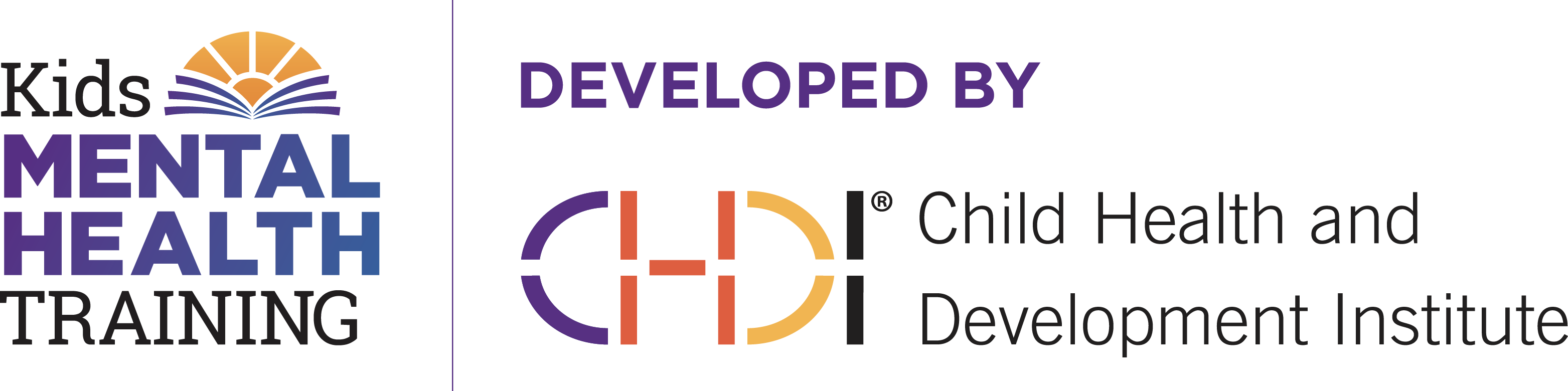 Kids Mental Health Training Logo Kids Mental Health Training, a program of the Child Health and Development Institute