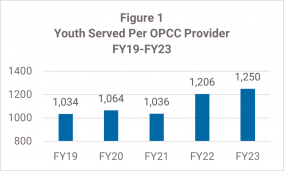 Figure 1: Youth Served per OPCC Provider